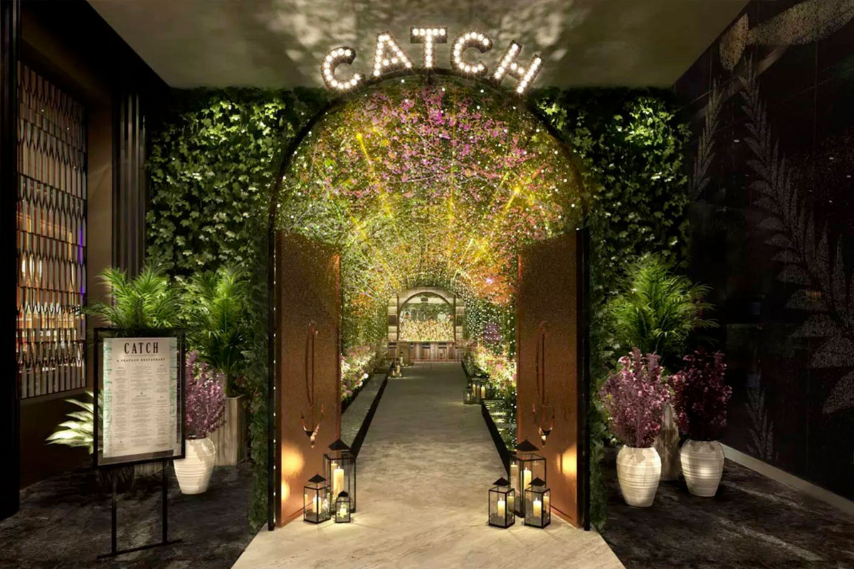 The fusion of culinary artistry and modern elegance at Catch in Aria, a dining destination that cements its place among the best Vegas hotels.