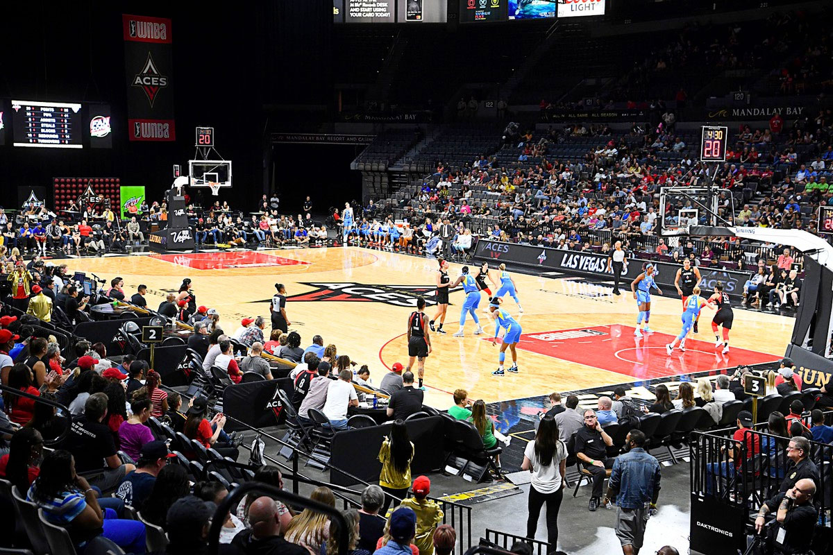 Catch the Las Vegas Aces playing at Michelob Ultra Arena inside Mandalay Bay, a top hotel in Las Vegas.